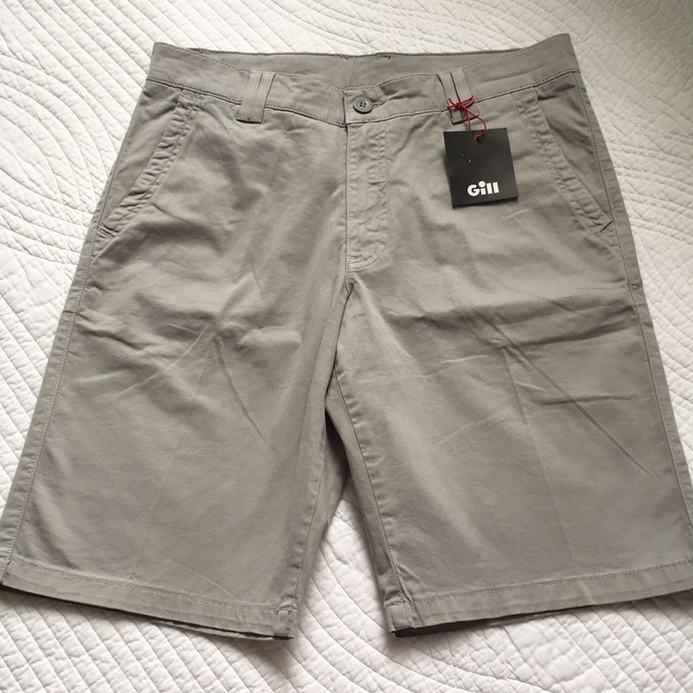 Gill Chino Crew Shorts Light Gray 32 Medium